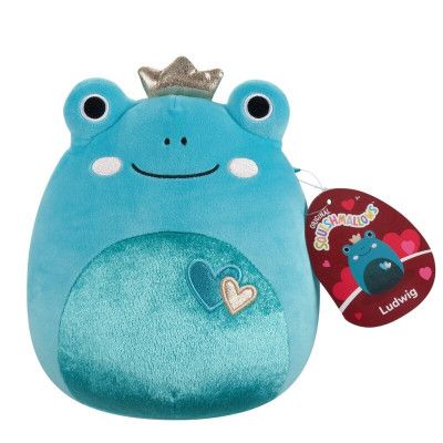Squishmallows 19cm Heart Ludwig Frog - Squishmallows -  Leksaksaffären