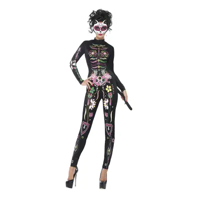 Sugar Skull Katt Maskeraddräkt