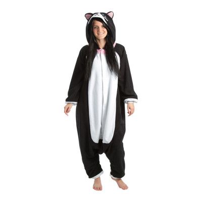 Svart Katt Kigurumi
