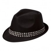 Trilby Hatt med Stenar - One size