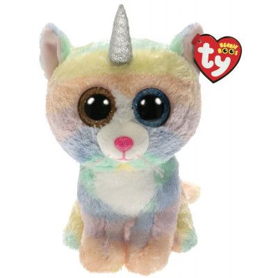 TY Beanie Boos M Heather Katt med horn
