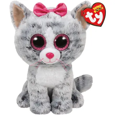 TY Beanie Boos M Kiki Grå katt - TY -  Leksaksaffären