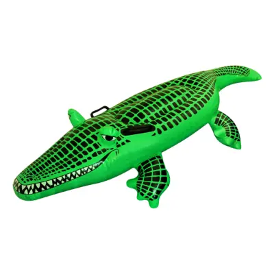 Uppblåsbar Krokodil Badmadrass