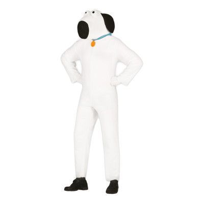 Vit Hund Maskeraddräkt - Medium