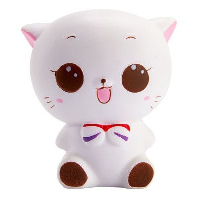 Vit Katt Jumbo Squishy