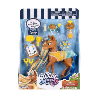 Wild Manes Häst med tillbehör Zoeys Pretzel Twists - Wild Manes -  Leksaksaffären