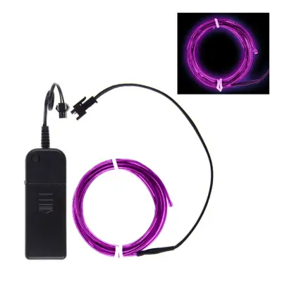 El Wire Batteridriven LED Slinga - Lila