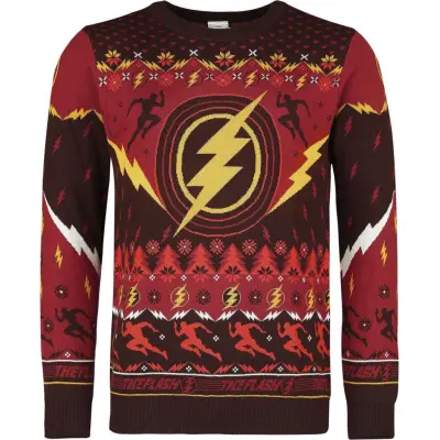 The Flash - DC Comics Christmas jumper - Past & Future - L XXL - för Herr - flerfärgad