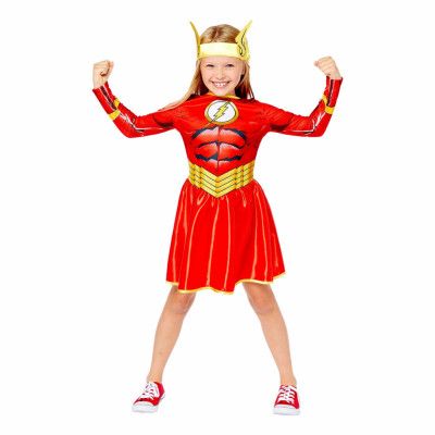 The Flash Girl Barn Maskeraddräkt - X-Large