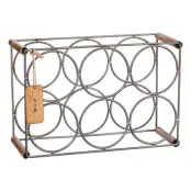 Vinställ Råmetall/Trä