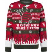 Terror på Elm Street Christmas jumper - Freddy - S XL - för Herr - flerfärgad