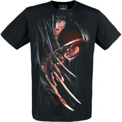 Terror på Elm Street T-shirt - Freddy - S XL - för Herr - svart