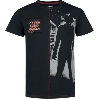 Terror på Elm Street T-shirt - Never Sleep Again - M L - för Herr - svart
