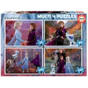 Educa Frozen 2 4-pack Pussel 50-80-100-150 bitar