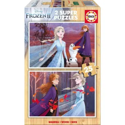 Educa Frozen 2 Träpussel 2x25 bitar