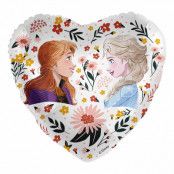 Folieballong Disney Anna & Elsa Blomster