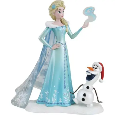 Frost - Disney Samlingsfigurer - Elsa und Olaf Figurine by Disney Showcase - för None - flerfärgad