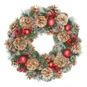 Julkrans med Kottar&Röda Bär