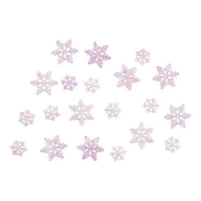 Konfetti Frost/Frozen Snöflingor Rosa - 20 gram