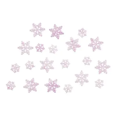Konfetti Frost/Frozen Snöflingor Rosa - 20 gram