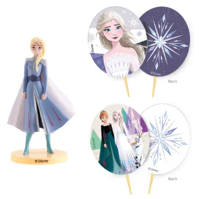 Tårtdekorationer Frost Elsa-figur&Caketopper