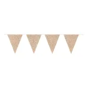 Flagbanner Glitter Roséguld