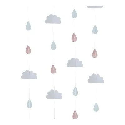Baby Shower Moln Hängande Dekoration - 6-pack
