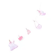 Babyshower Girlang Klädlina Rosa