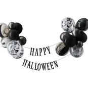 Ballonggirlang Happy Halloween Fladdermöss