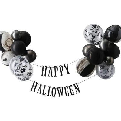 Ballonggirlang Happy Halloween Fladdermöss