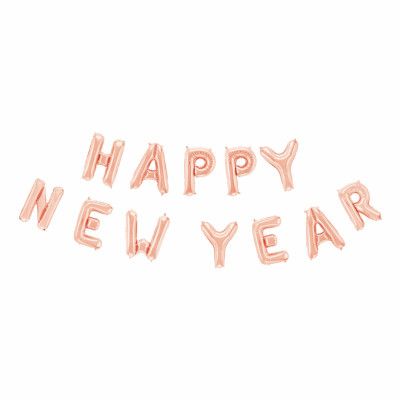 Ballonggirlang Happy New Year Roséguld