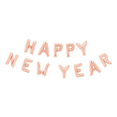 Ballonggirlang Happy New Year Roséguld