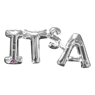 Bokstavsballong IT ́S A Silver