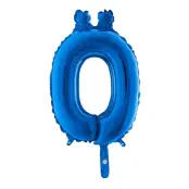 Bokstavsballong Mini Blå Metallic - Bokstav Ö