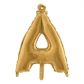 Bokstavsballong Mini Guld - Bokstav Å