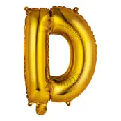 Bokstavsballong Mini Guld Metallic - Bokstav D