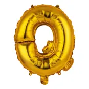 Bokstavsballong Mini Guld Metallic - Bokstav Q