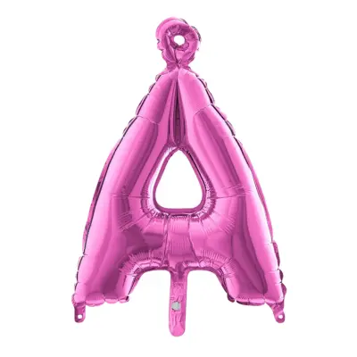 Bokstavsballong Mini Rosa - Bokstav Å