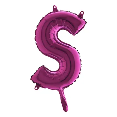 Bokstavsballong Mini Rosa - Bokstav S