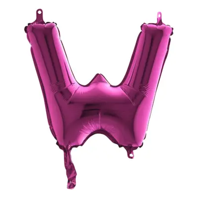 Bokstavsballong Mini Rosa - Bokstav W