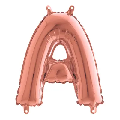 Bokstavsballong Mini Roséguld - Bokstav A