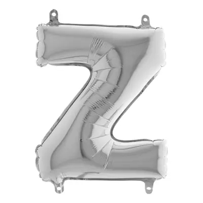 Bokstavsballong Mini Silver - Bokstav Z