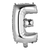 Bokstavsballong Mini Silver Metallic - Bokstav E