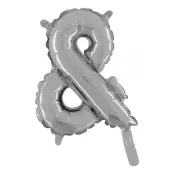 Bokstavsballong Mini Silver - Tecken&