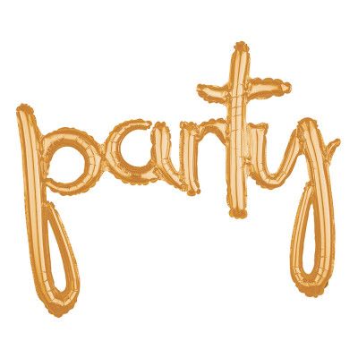 Bokstavsballong PARTY! Guld
