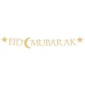 Bokstavsgirlang Eid Mubarak