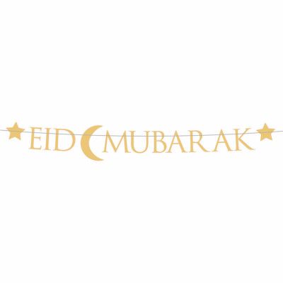 Bokstavsgirlang Eid Mubarak