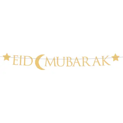 Bokstavsgirlang Eid Mubarak