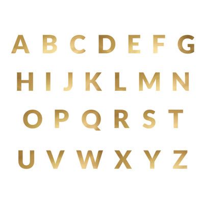 Bokstavsgirlang Guld