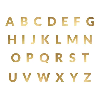 Bokstavsgirlang Guld